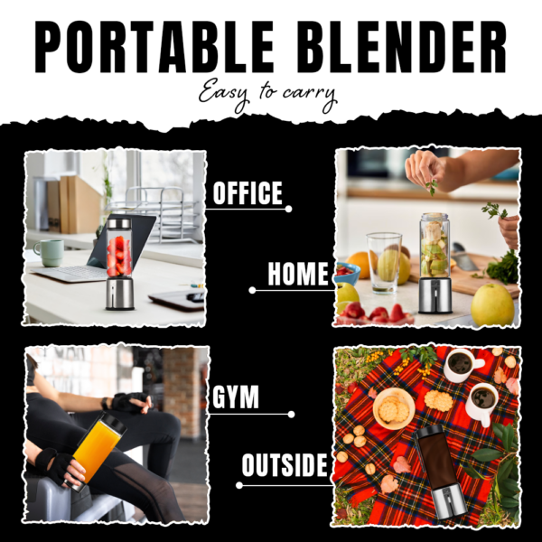 Usb Rechargeable Blender (Juicer) GC-171 SS Body - Image 3