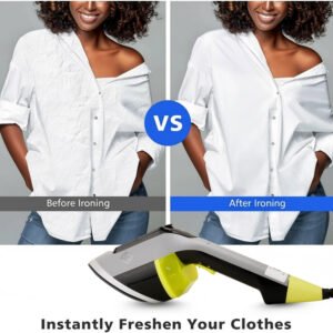 GOODSCITY 3 in 1 Garment Steamer, 1950 Watt Steam Iron with Ceramic Coated Aluminum Soleplate, 170ml Water Tank, Lightweight Portable, Includes Measuring Cup and Brush, 1 Year Warranty, GC271